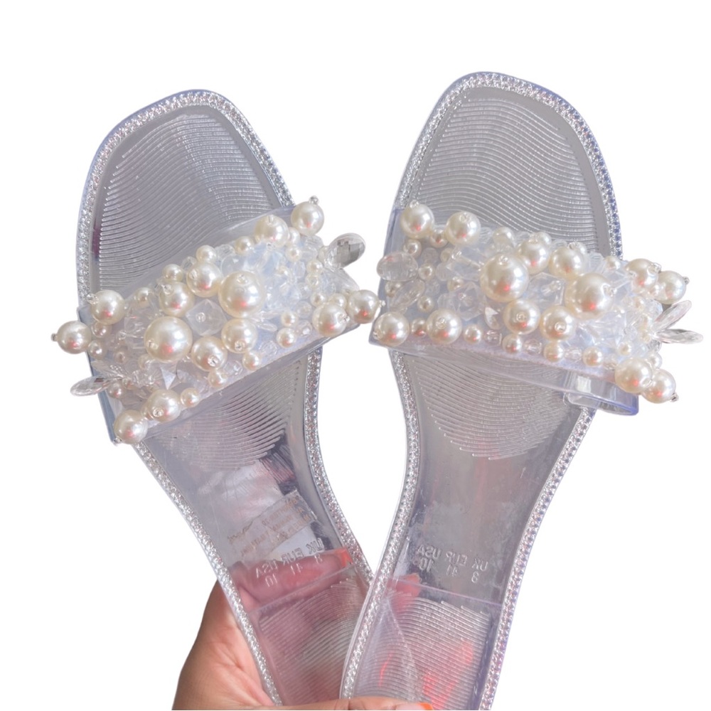 Clear Pearl Sandals